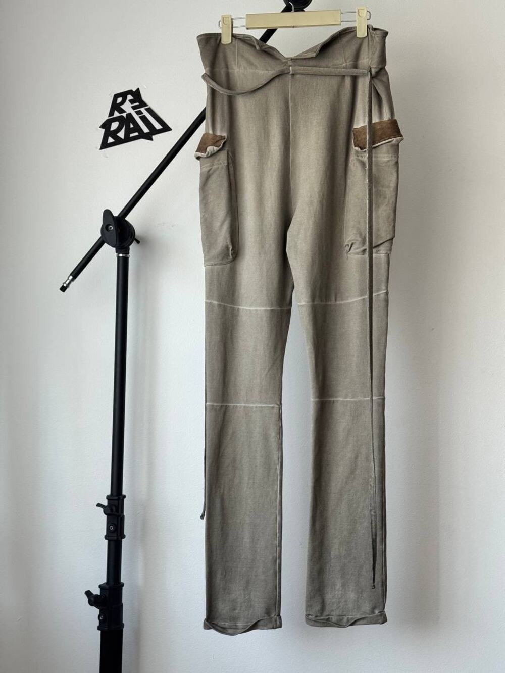 WLG by Giorgio Brato Wrap Cargo Pants Beige Made in Italy